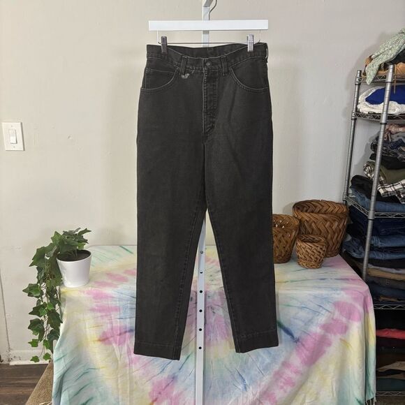 Vintage Land’s End size 10 high waisted black denim jeans - Picture 7 of 9